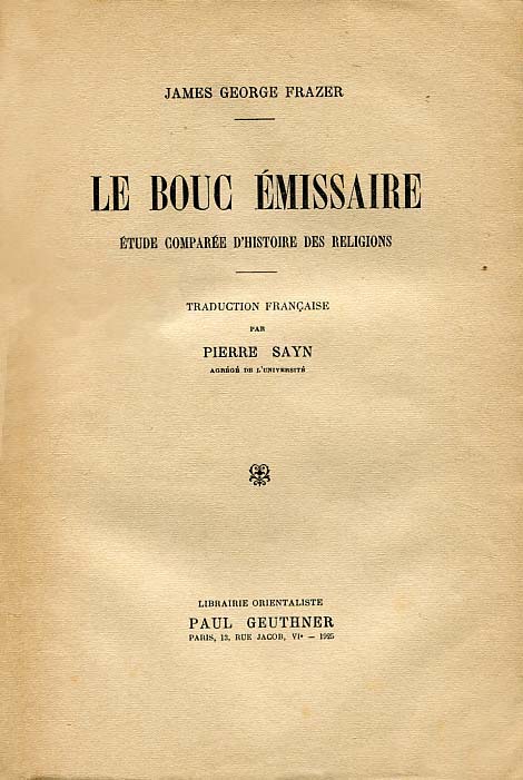 Le bouc émissaire